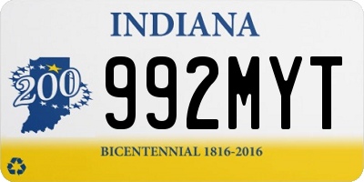 IN license plate 992MYT