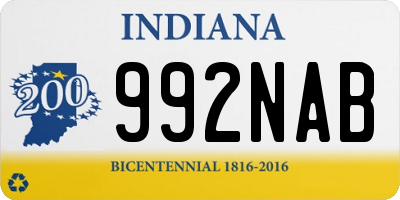 IN license plate 992NAB