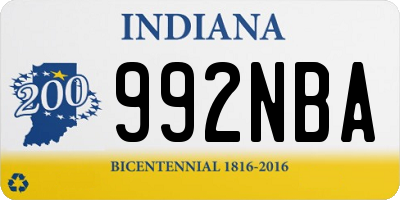 IN license plate 992NBA