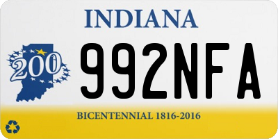 IN license plate 992NFA