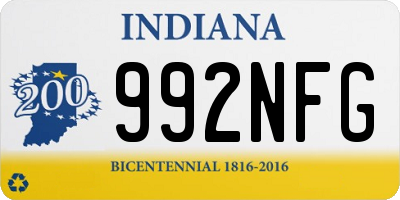 IN license plate 992NFG