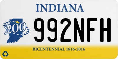 IN license plate 992NFH