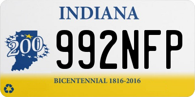 IN license plate 992NFP