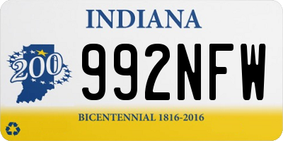 IN license plate 992NFW