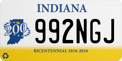 IN license plate 992NGJ