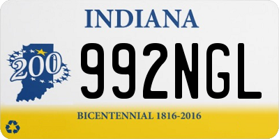 IN license plate 992NGL