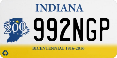 IN license plate 992NGP
