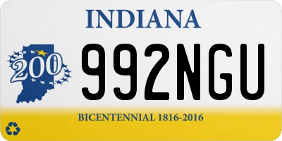 IN license plate 992NGU