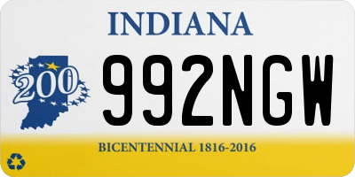 IN license plate 992NGW