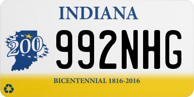 IN license plate 992NHG