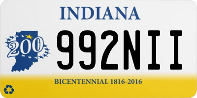 IN license plate 992NII