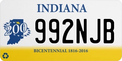 IN license plate 992NJB