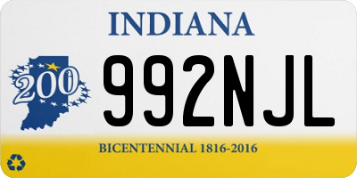 IN license plate 992NJL