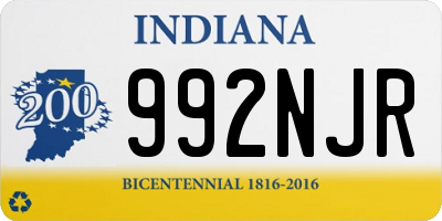 IN license plate 992NJR