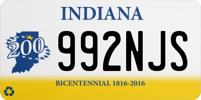 IN license plate 992NJS