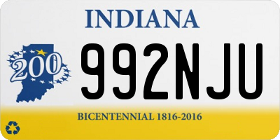 IN license plate 992NJU