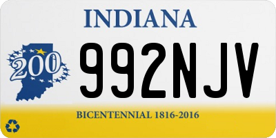 IN license plate 992NJV