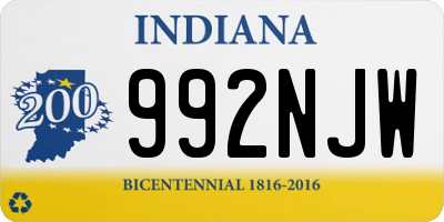 IN license plate 992NJW