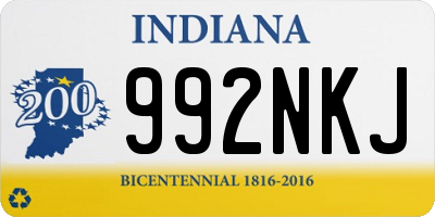 IN license plate 992NKJ