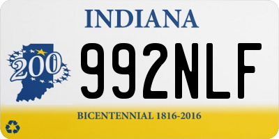 IN license plate 992NLF