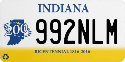 IN license plate 992NLM