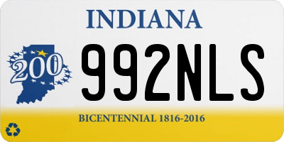 IN license plate 992NLS