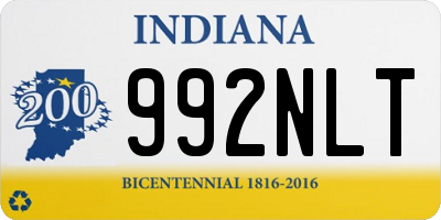 IN license plate 992NLT