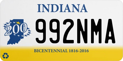 IN license plate 992NMA