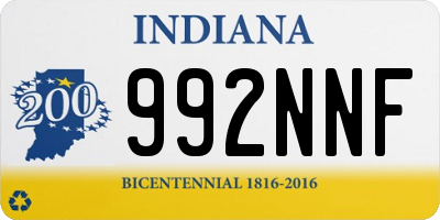 IN license plate 992NNF