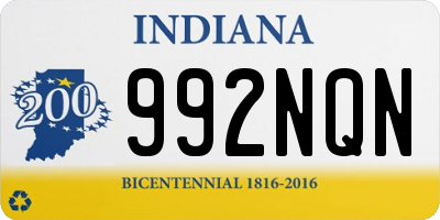 IN license plate 992NQN