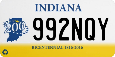 IN license plate 992NQY