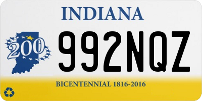 IN license plate 992NQZ