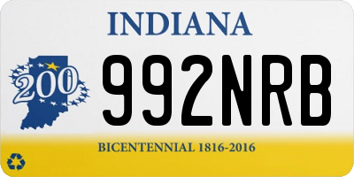 IN license plate 992NRB