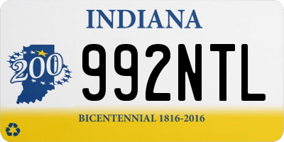 IN license plate 992NTL