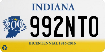 IN license plate 992NTO