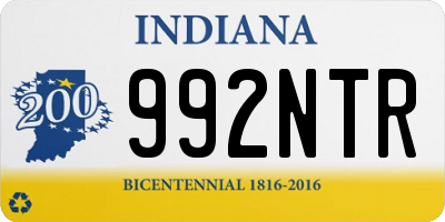 IN license plate 992NTR