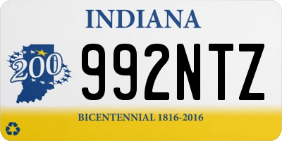 IN license plate 992NTZ