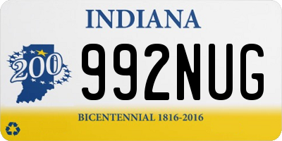 IN license plate 992NUG