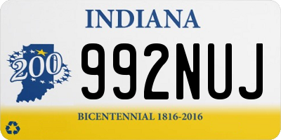 IN license plate 992NUJ