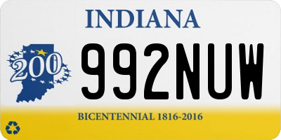 IN license plate 992NUW