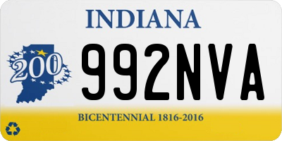 IN license plate 992NVA