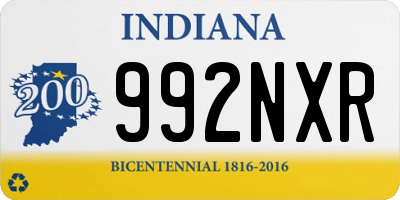 IN license plate 992NXR