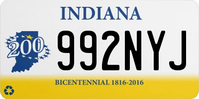 IN license plate 992NYJ