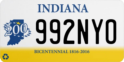 IN license plate 992NYO