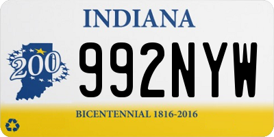 IN license plate 992NYW