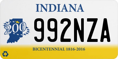 IN license plate 992NZA