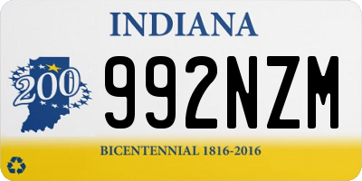 IN license plate 992NZM