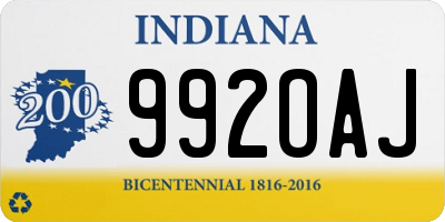 IN license plate 992OAJ