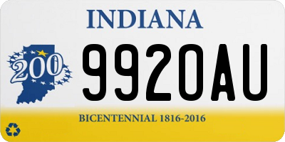 IN license plate 992OAU