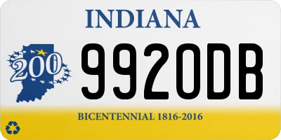 IN license plate 992ODB